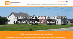 Desktop Screenshot of coastalbuildersofmaine.com